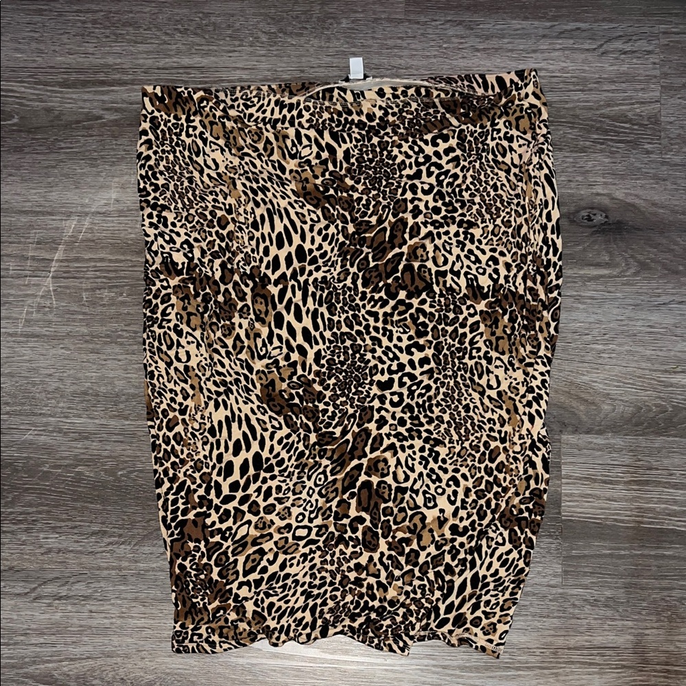 Bar III Animal Print Pencil Skirt